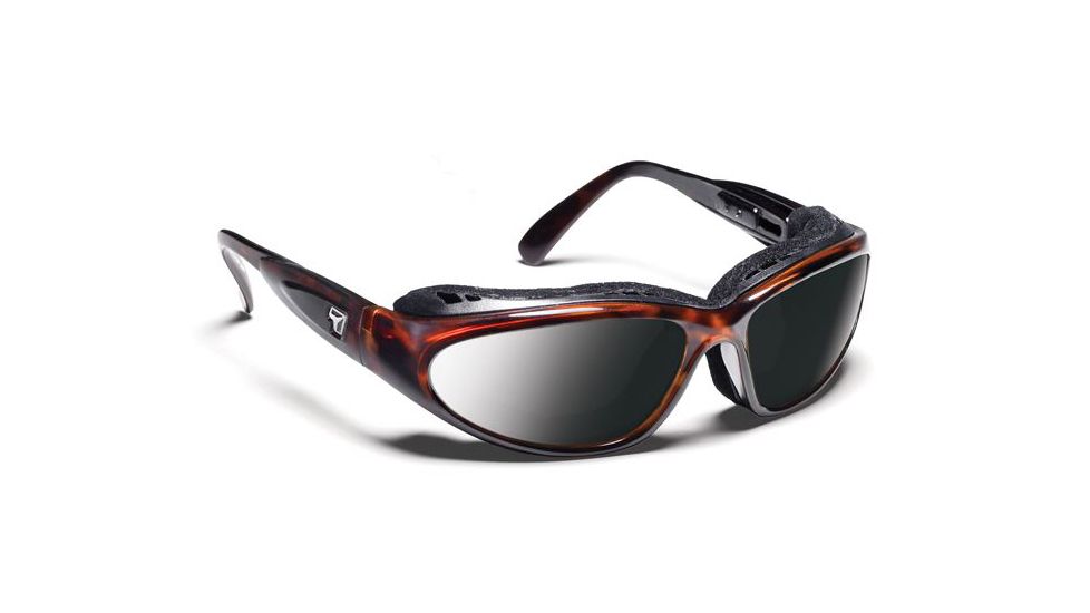 7 Eye Cape Sunglasses, DARKshift Extra Dark Photochromic Lens, Dark Tortoise Frame, S-L 190616