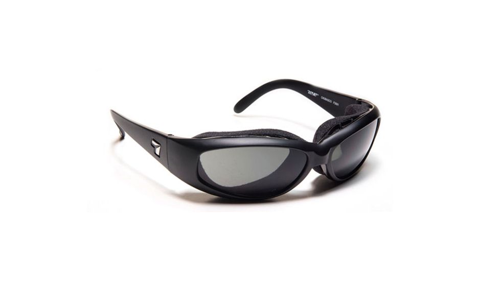 7 Eye Chubasco Progressive Prescription Sunglasses, Glossy Black Frame, Polarized, 350553PR