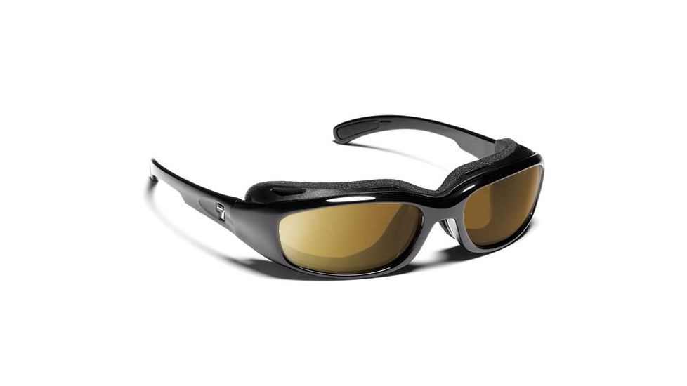7 Eye Churada AirShield Sunglasses,Matte Black Frame,Photochromic Day Night Contrast Lens,S-M 160127