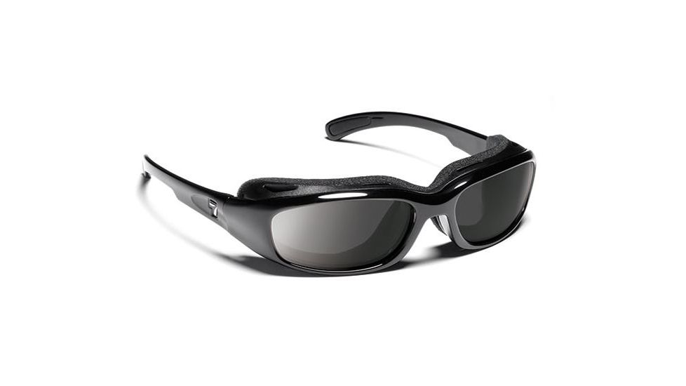 7 Eye Churada AirShield Sunglasses,Matte Black Frame,SharpView Gray Lens,S-M 160141