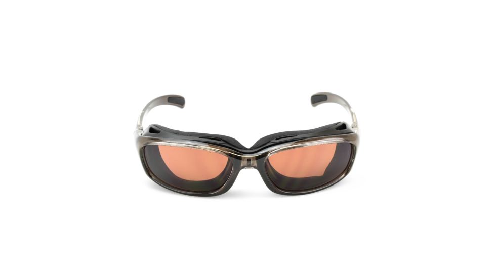 7 Eye Churada Sunglasses, Brown Crystal Frame, Sharp View Copper Lens 164442