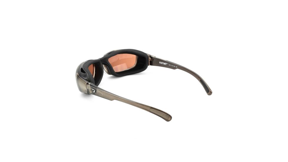 7 Eye Churada Sunglasses, Brown Crystal Frame, Sharp View Copper Lens 164442