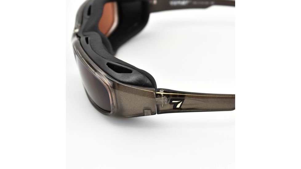 7 Eye Churada Sunglasses, Brown Crystal Frame, Sharp View Copper Lens 164442