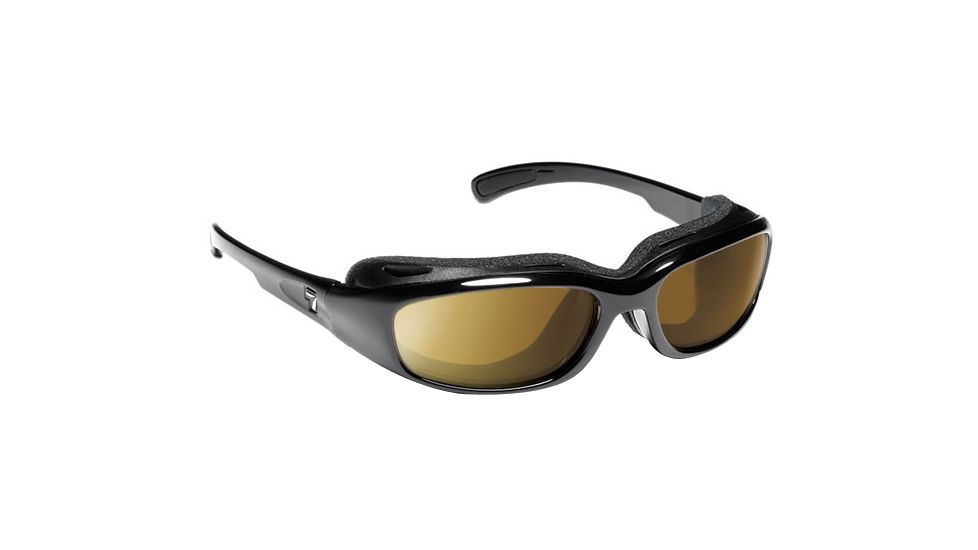 7 Eye Churada Sunglasses Brown Crystal Frame Sharp View Copper Lens 164442