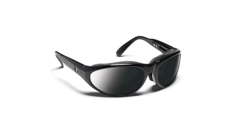 7 Eye Diablo Sunglasses, DARKshift Extra Dark Photochromic Lens, Glossy Black Frame, M-L 170516