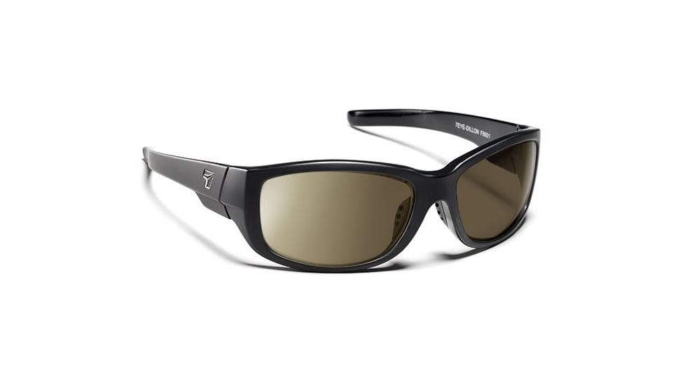 7 Eye Dillon Active Sunglasses,Glossy Black Frame,Photochromic Day Night Contrast Lens,S-L 860528