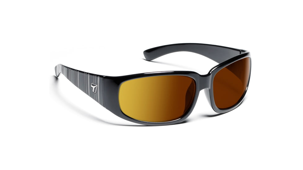 Duke/ ColorAmp Copper, Glossy Black Frame Male Sunglasses, L-XL
