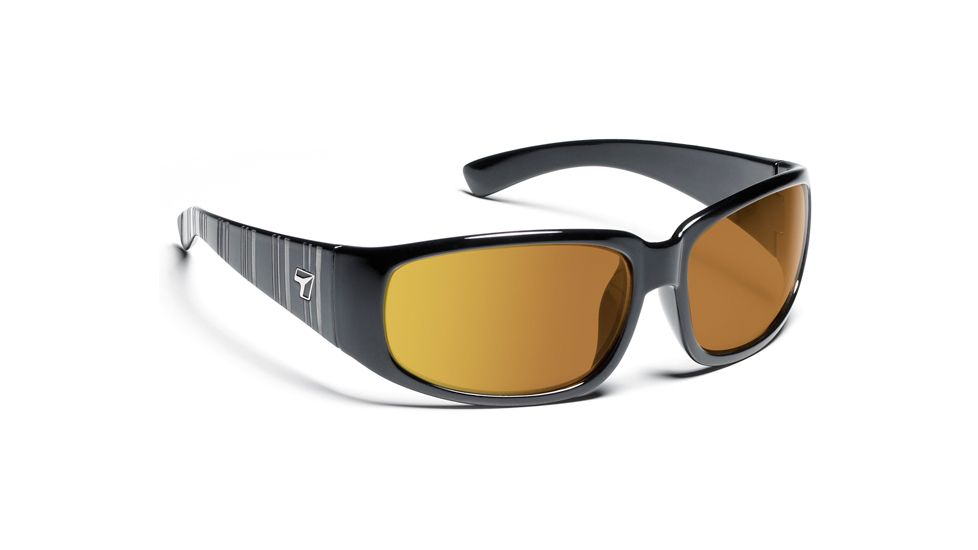 Duke/ SharpView Copper, Glossy Black Frame Male Sunglasses, L-XL
