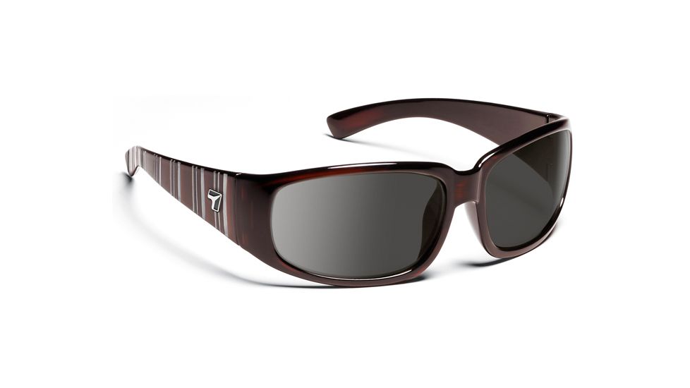 Duke/ SharpView Gray, Mahogany Frame Male Sunglasses, L-XL