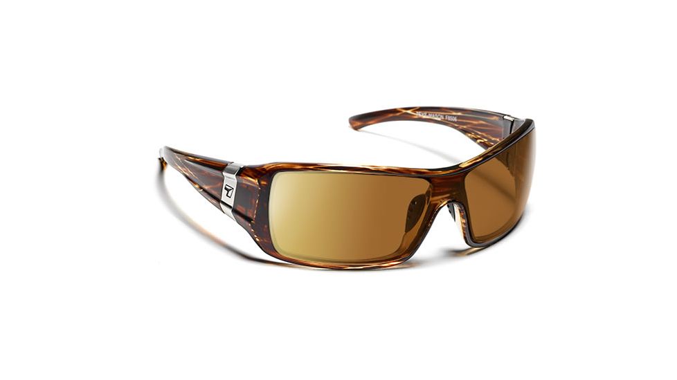 7 Eye Mason Sunglasses, Sunset Tortoise Frame, SharpView Polarized Copper PC Lens 850654
