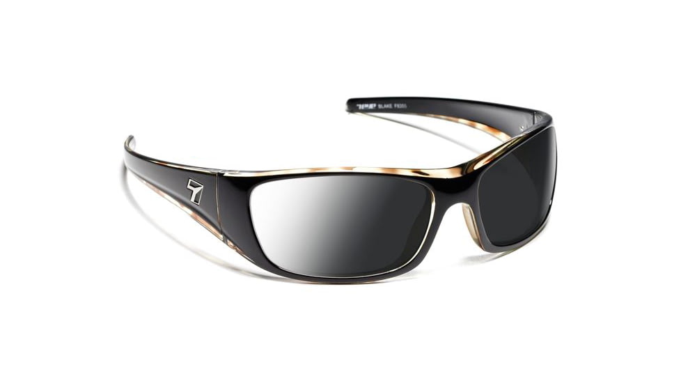 7 Eye Men's Blake Sunglasses, DARKshift Extra Dark Photochromic Lens, Black Tortoise Frame, S-M 835516