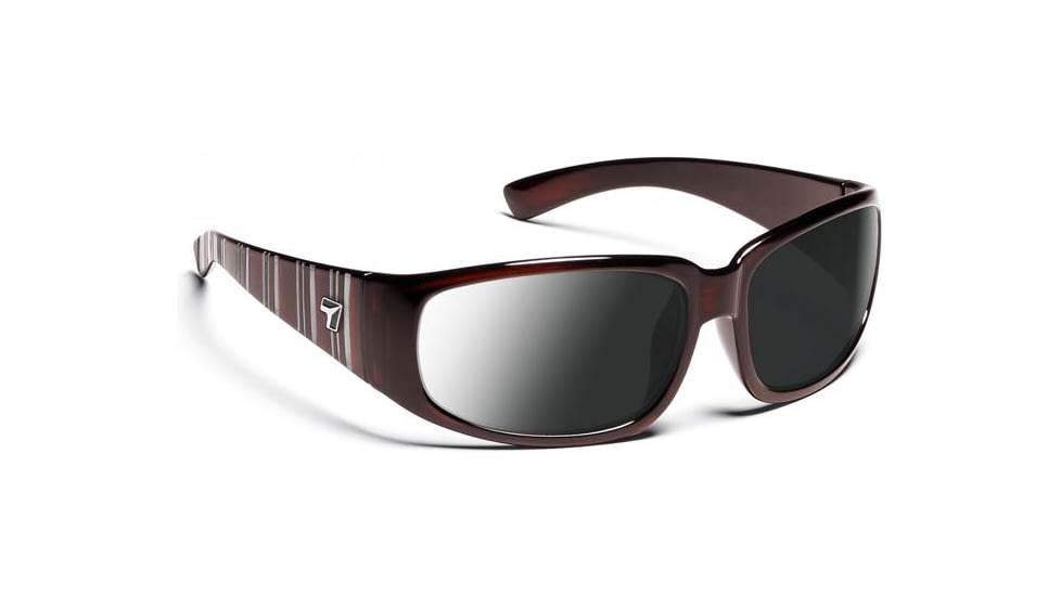 7 Eye Men's Duke Sunglasses, DARKshift Extra Dark Photochromic Lens, Mahogany Frame, L-XL 805216