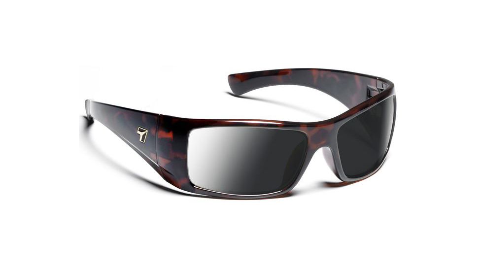 7 Eye Men's Shaun Sunglasses, DARKshift Extra Dark Photochromic Lens, Dark Tortoise Frame, S-M 810616