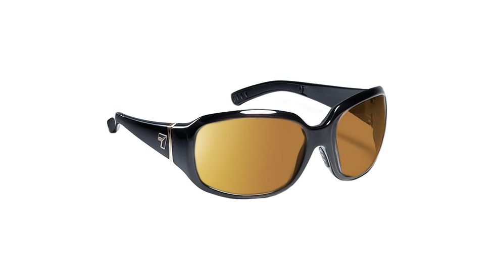 7 Eye Mistral AirDam Womens Sunglasses, Glossy Black Frame, 24 7 Copper NXT Lens 580527