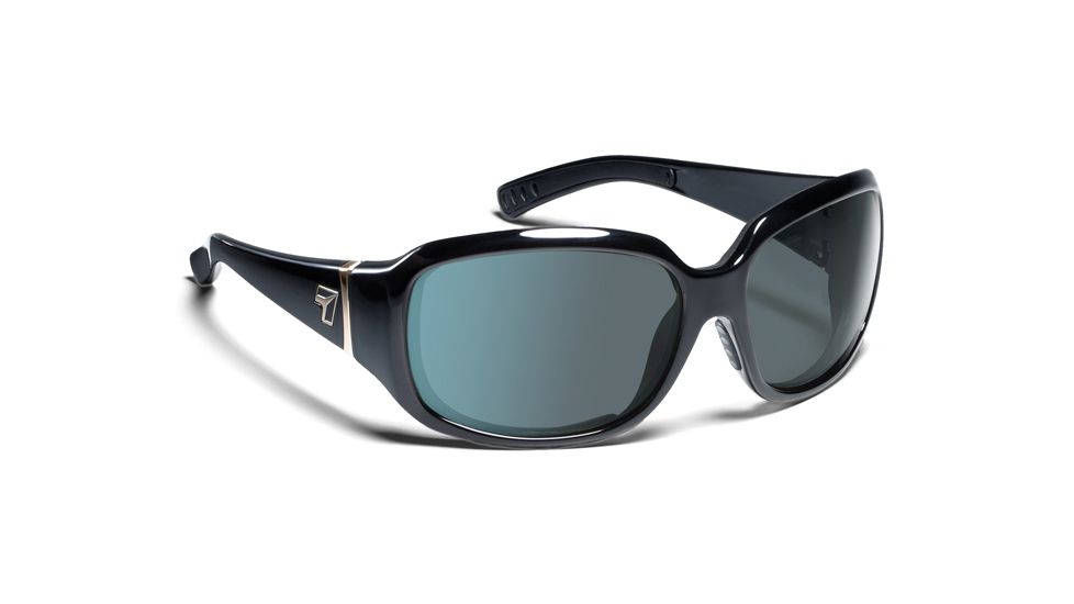 7 Eye Mistral AirDam Womens Sunglasses, Glossy Black Frame, 24 7 Gray NXT Lens 580517