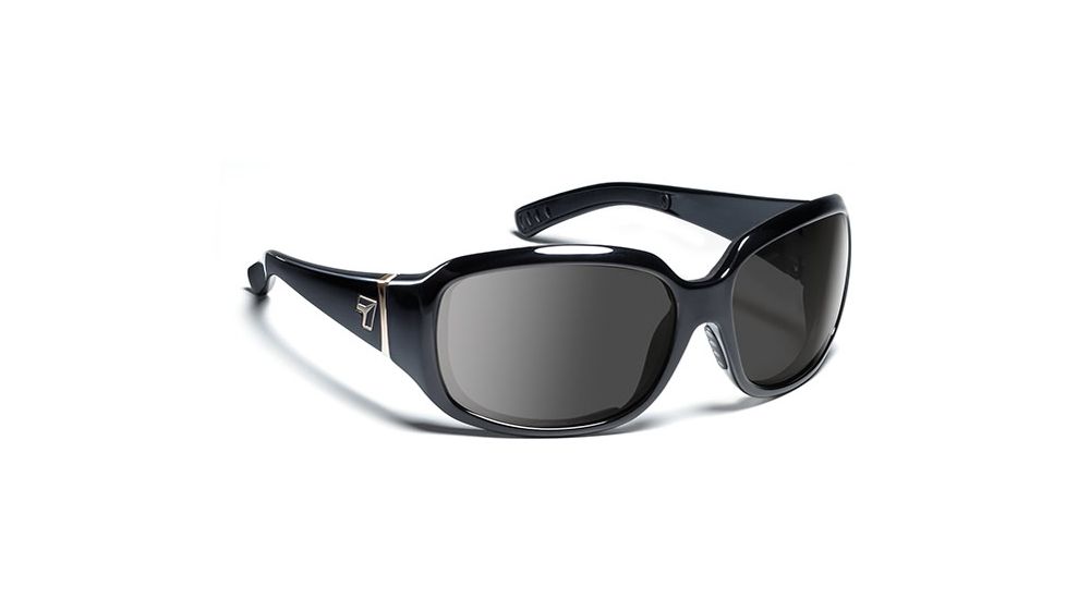 7 Eye Mistral- Glossy Black Sunglasses, S-M 580554
