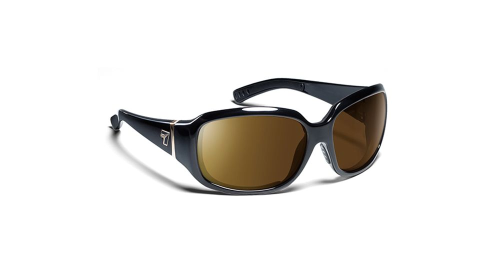 7 Eye Mistral- Glossy Black Sunglasses, S-M 580542