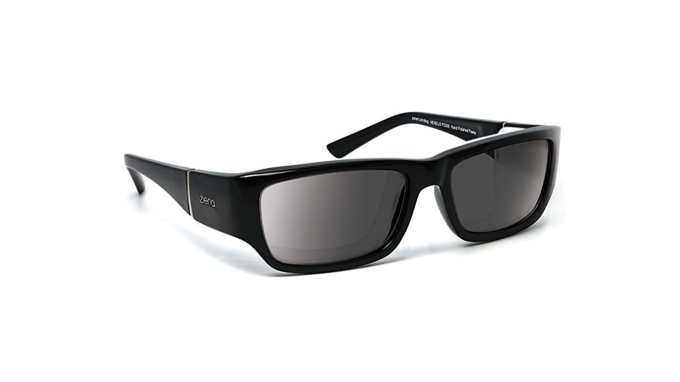 Nereus/ SharpView Gray, Glossy Black Frame Unisex Sunglasses, S-M