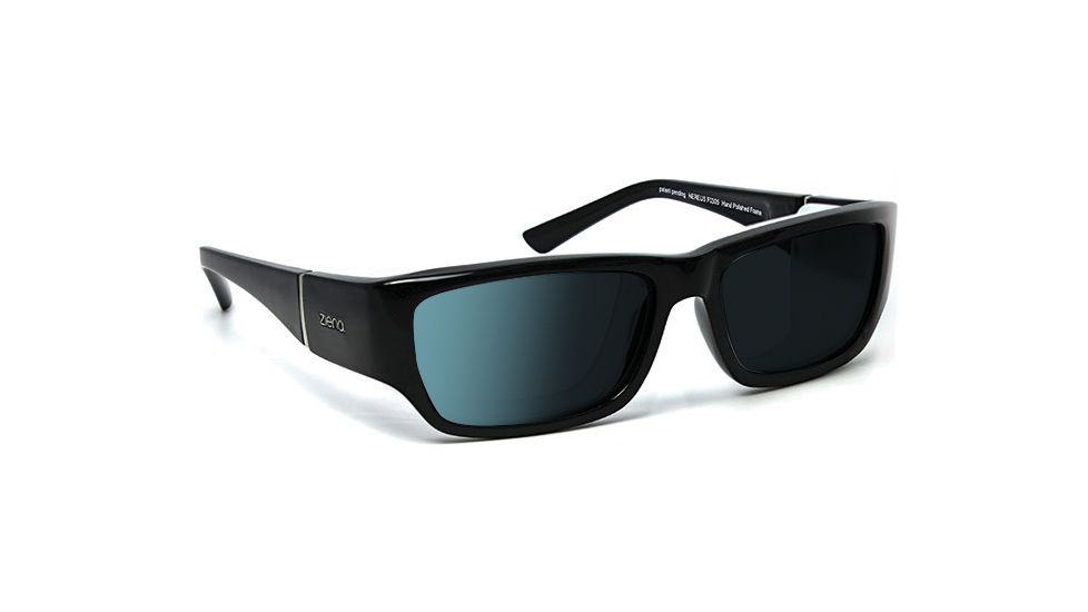 Nereus/ SharpView Polarized Gray, Glossy Black Frame Unisex Sunglasses, S-M