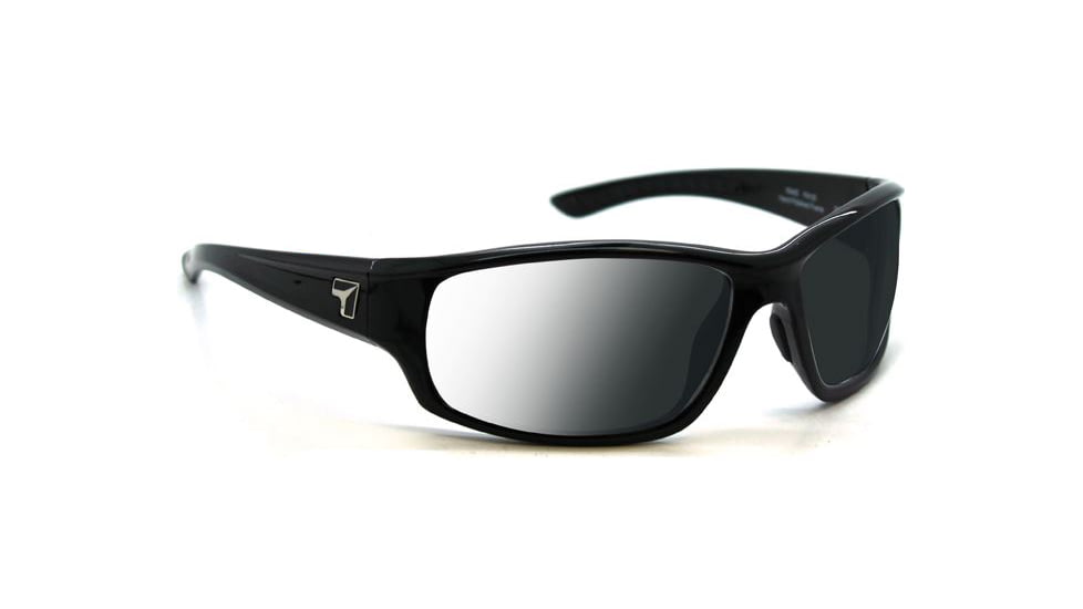 7 Eye Rake Sunglasses, DARKshift Extra Dark Photochromic Lens, Glossy Black Frame, M-XL 910516