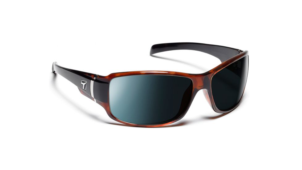 7 Eye Signature Series Cody Sunglasses,SharpView Polarized Gray,Black Tortoise Frame,S-L 425553