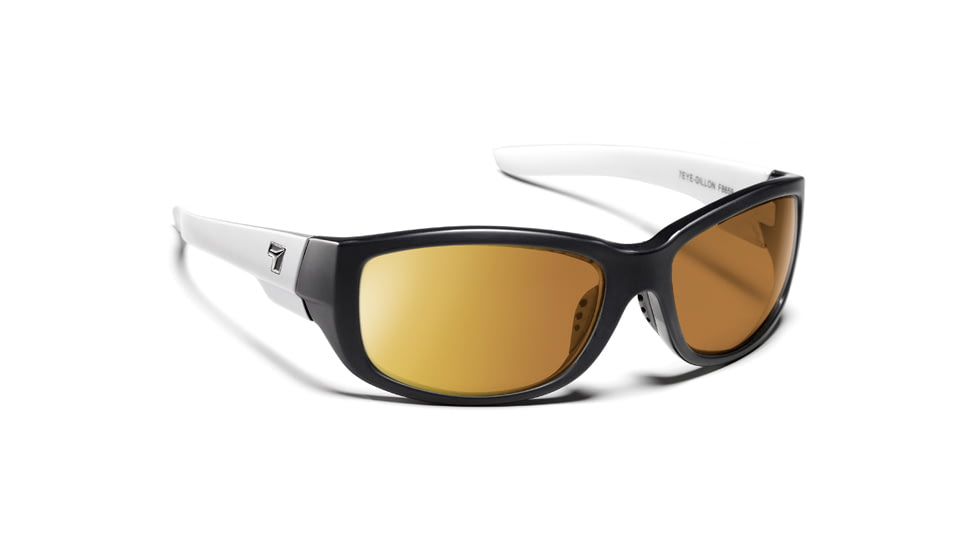 7 Eye Signature Series Dillon Sunglasses,SharpView Copper Lens,Ebony and Ivory Frame,S-L 865944