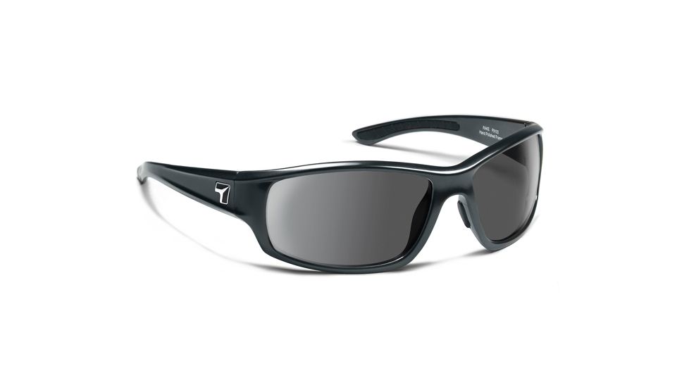 7 Eye Signature Series Rake Sunglasses,SharpView Gray Lens,Charcoal Frame,M-XL, 910341