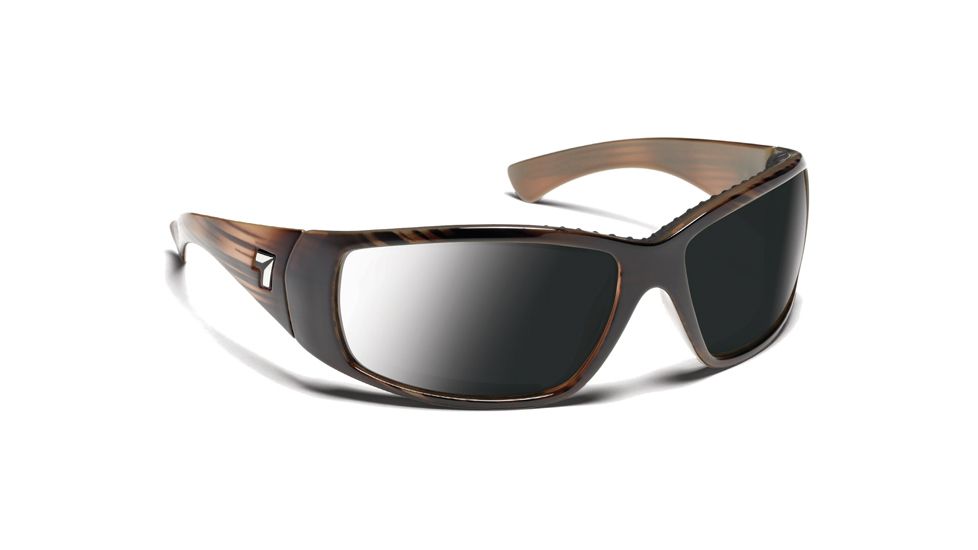 7 Eye Men's Taku Sunglasses, DARKshift Extra Dark Photochromic Lens, Horn Frame, M-XL 574316
