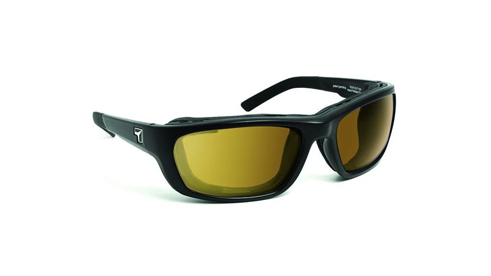 7 Eye Ventus AirShield Sunglasses,Matte Black Frame,Photochromic Day Night Contrast Lens,S-M 130127