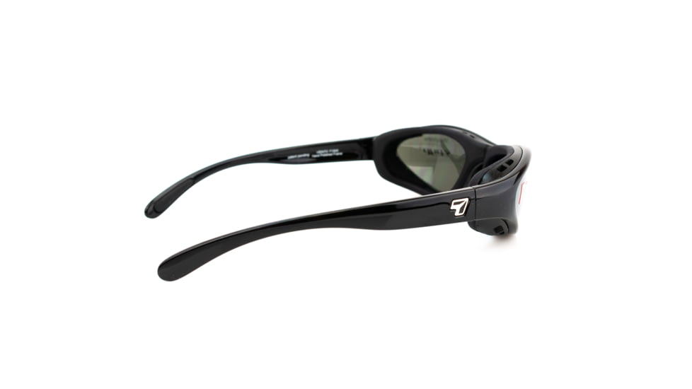 7 Eye Viento AirShield Sunglasses - Men's, Matte Black Frame,SharpView Polarized Gray Lens,S-M 150153