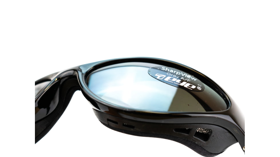7 Eye Viento AirShield Sunglasses - Men's, Matte Black Frame,SharpView Polarized Gray Lens,S-M 150153