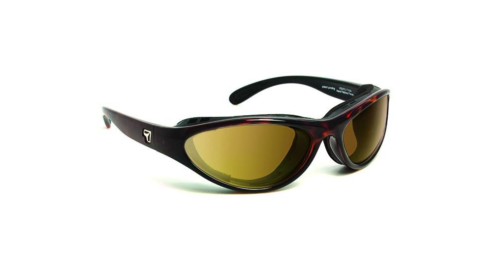 7 Eye Viento AirShield Sunglasses,Dark Tortoise Frame,Photochromic Day Night Contrast Lens,S-M 150627