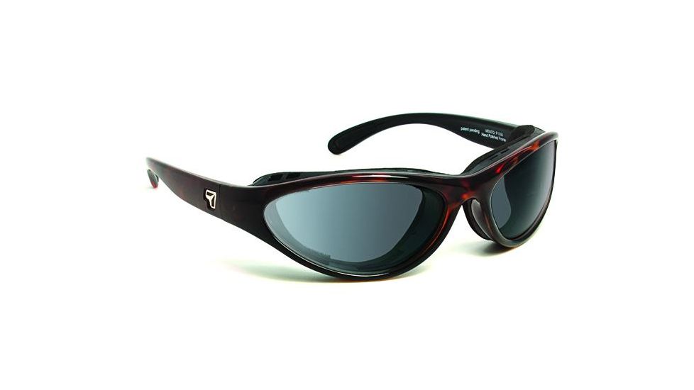 7 Eye Viento AirShield Sunglasses,Dark Tortoise Frame,Photochromic Day Night Eclypse Lens,S-M 150617