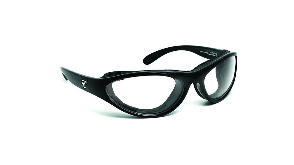 7 Eye Viento Bifocal Prescription Sunglasses, Glossy Black Frame, 150540BI