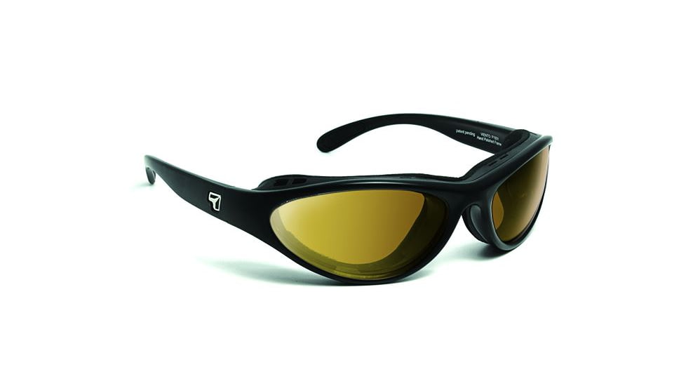 7 Eye Viento AirShield Sunglasses,Matte Black Frame,Photochromic Day Night Contrast Lens,S-M 150127