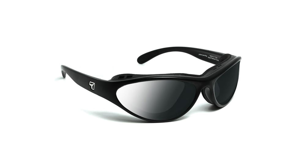 7 Eye Viento Sunglasses, DARKshift Extra Dark Photochromic Lens, Matte Black Frame, S 150116