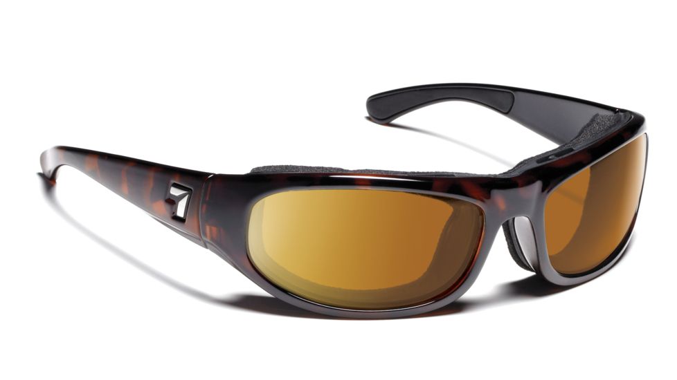7 Eye Whirlwind Sunglasses, Dark Tortoise Frame, Sharp View Copper Lens 120642 