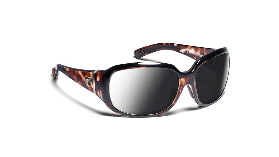 7 Eye Women's Mistral Sunglasses, DARKshift Extra Dark Photochromic Lens, Leopard Tortoise Frame, S-L 585316