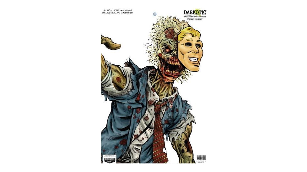 A nifty paper zombie target. 