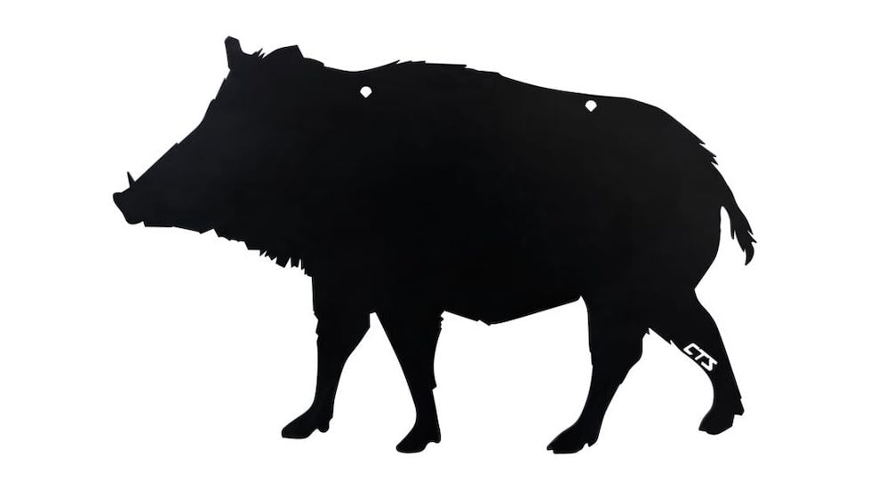 A wild hog steel target. 