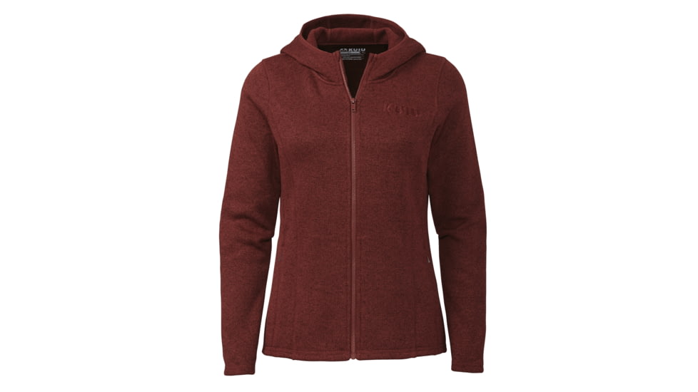 KUIU Base Camp Hooded Sweater - Womens, Merlot, XL, Adult, Female, 7477999960222