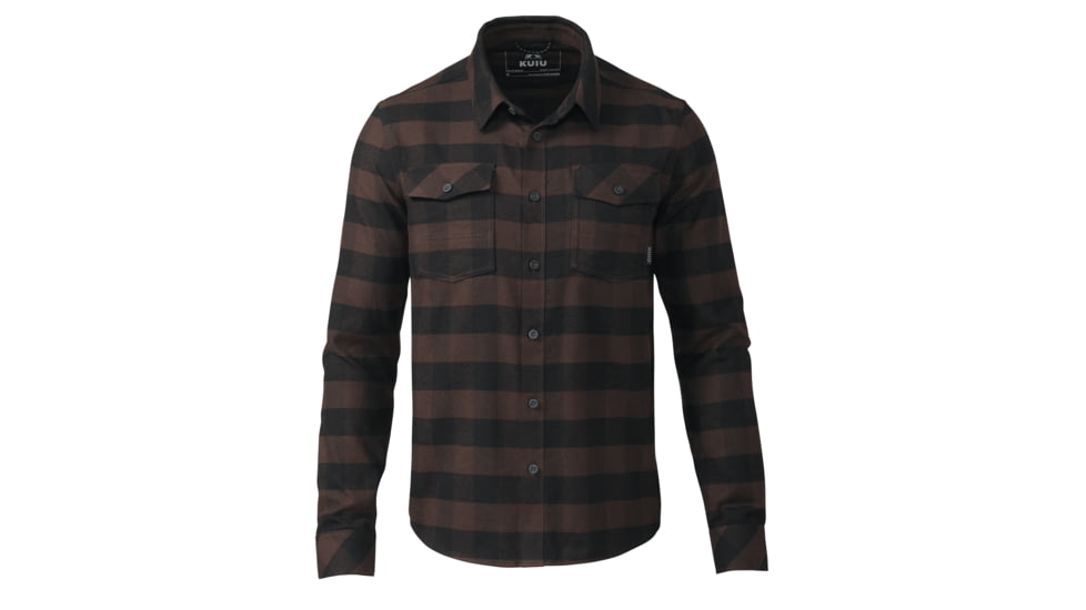 KUIU Field Flannel Shirt in Ash Buffalo Check Size 2XL 71C3F259, Ash Buffalo Check, 2XL, Cotton, Adult, Male, 7723162173598