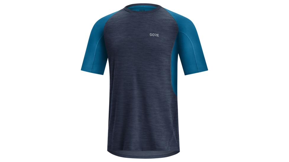 GOREWEAR Mens R5 Running Shirt in Orbit Blue/Sphere Blue Small Slim fit 0F042828, 100614-AUAZ-M