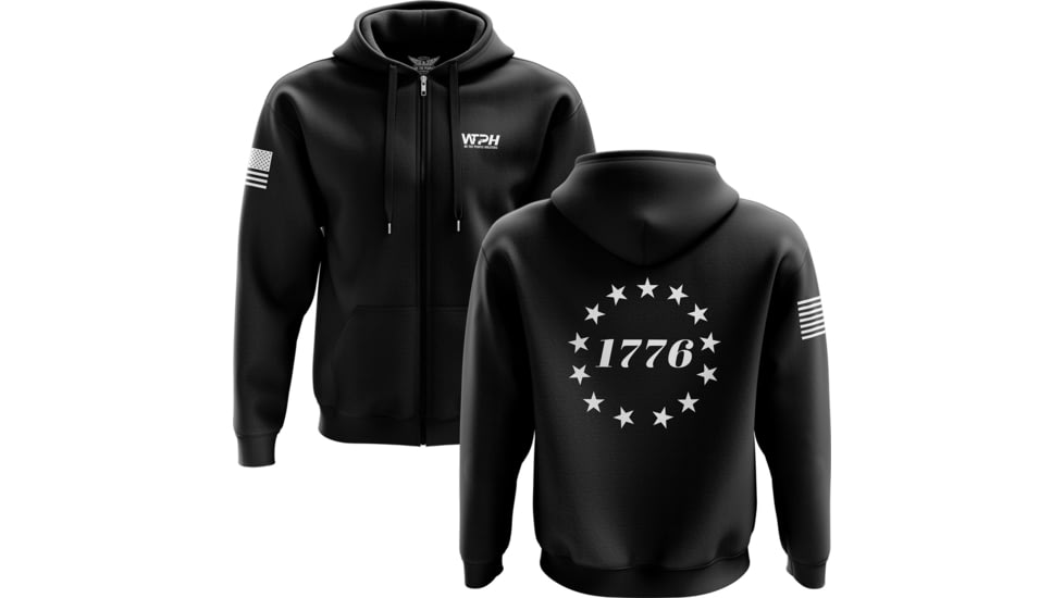 We the People Holsters 1776 Betsy Ross Flag Zip Up Hoodie 6897D314, 6815657918562