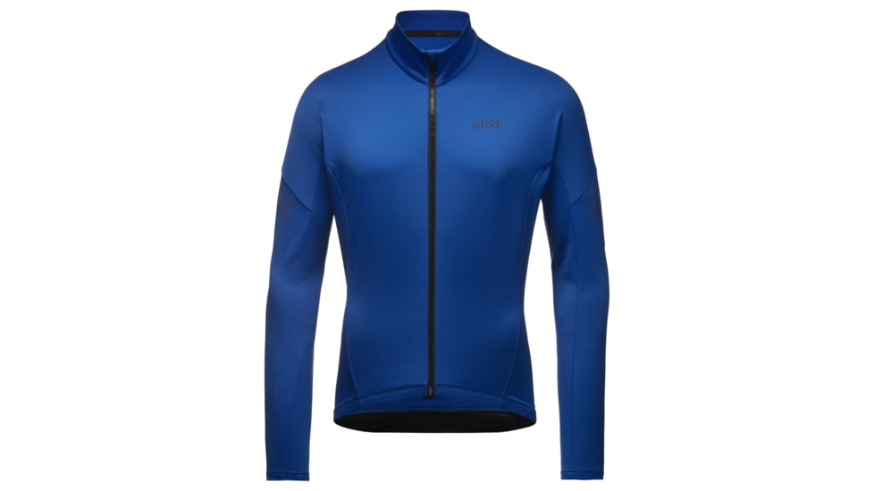 GOREWEAR Mens C3 Thermo Cycling Jersey in Ultramarine Blue Large Slim fit 5564042C, 100647-BL00-XL