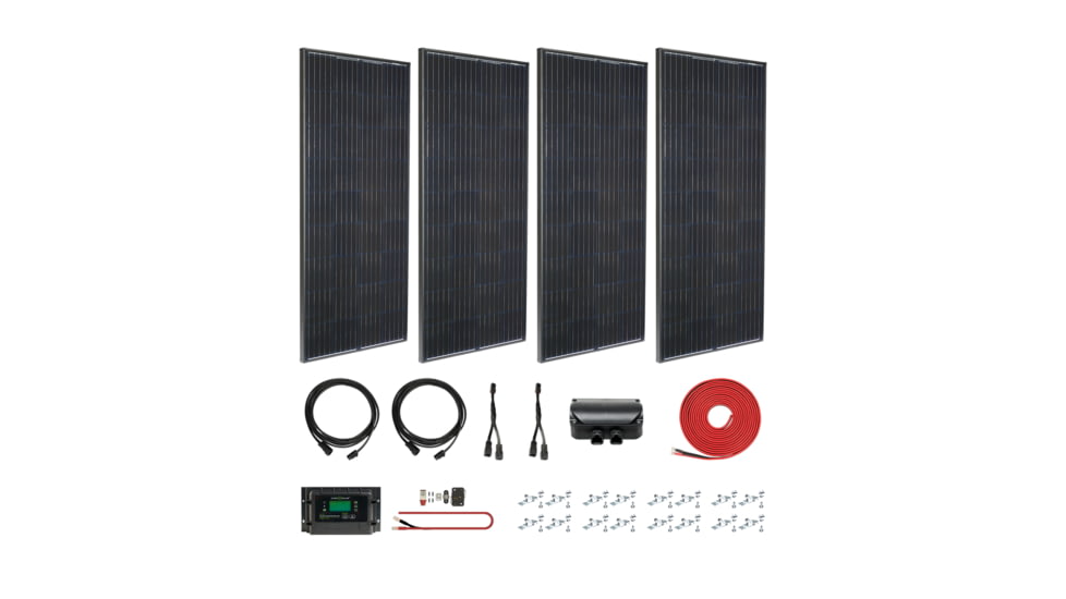 Zamp Solar Legacy Black 760 Watt Deluxe Kit, Black, One Size, KIT1027