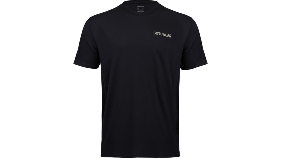 GOREWEAR Mens Komfort Zone Tee in Black XS 35942D39, 101658-9900-S