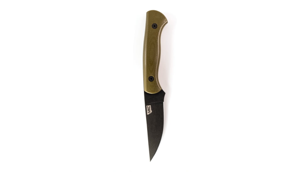 Montana Knife Company Blackfoot 2.0 Fixed Blade Knives, 3.5 inch, 52100 Ball Bearing Steel, Fixed Blade, G-10 Handle, Olive, 7.75 inch, MKC-000343