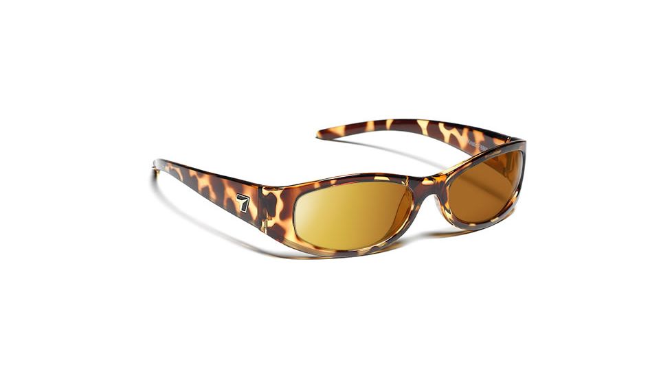 7 Eye Active Lifestyle Sunglasses Kristin, SharpView Copper PC Lens, Light Tortoise Frame, S-L, Women, 886042
