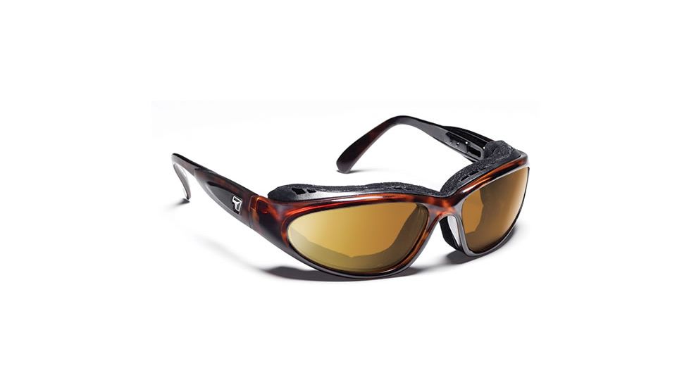 7 Eye 7eye Air Shield Sunglasses Cape, Sharp View Gray Polarized PC Lens, Dark Tortoise Frame, L-XL , Men 190653